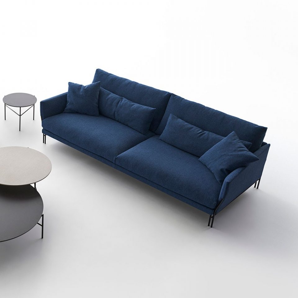 sofá elegante y de diseño para estudio