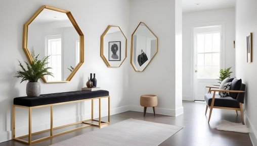 Cómo decorar una pared con espejos modernos